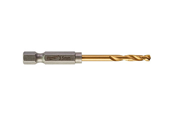 Сверло по металлу "Milwaukee RedHEX HSS-G TiN" Ø3,5мм (уп.2шт) 48894707