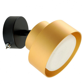 FERON HL3670 Светильник настенный 12W, 230V, GX53,золото D110*H70*138,5мм  IP20 (40)