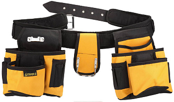 Пояс нейлоновый "STAYER" для инструментов, 18 карманов 38612