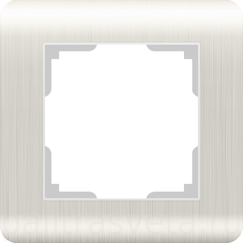 Рамка 1п WL12-Frame-01 Stream Перламутровый WERKEL