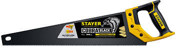 Ножовка универсал "STAYER Cobra BLACK" 450мм тефлоновое покрытие 2-15081-45_z01