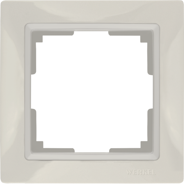 Рамка 1п WL03-Frame-01 Basic Слоновая Кость WERKEL