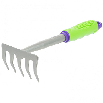 Грабли стальные 5-зубые "Palisad" 115х275мм пластик.рукоятка 63003