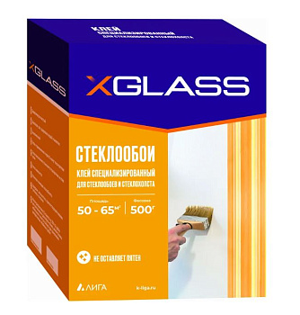 Клей для стеклообоев сухой X-Glass 500 гр.
