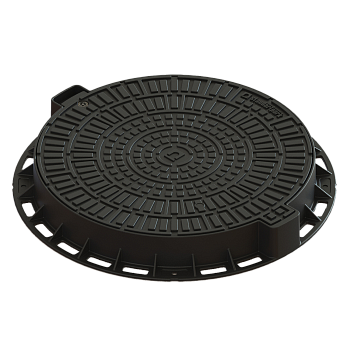 Люк садовый пластиковый черный «Лого» 35188-80Л