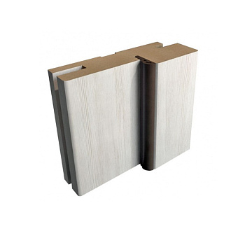 Деталь короба телескопическая Эко-шпон 70х28х2070 белый кипарис с уплотнителем Albero