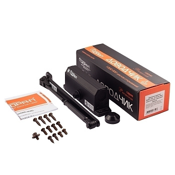 Доводчик НОРА-М №3S 80 кг. морозостойкий черный