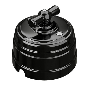 Ретро Выключатель 4 положения Пластиковый Черный GE30401-05 МЕЗОНИНЪ