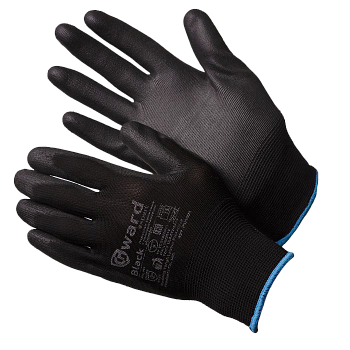 GWARD Black Перчатки нейлоновые черного цвета с полиуретановым покрытием (L) PU1001