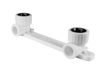 Комплект настенный для смесителя 20х1/2" ВР (20/5) (Valfex) БЕЛЫЙ