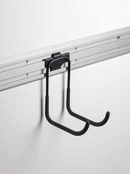 Крюк для большого инструмента (Крюк:Сталь,Черный,Покрытие:PEVA,Черный)