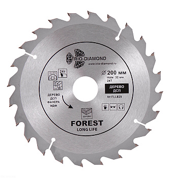 Диск пильный по дереву Ø200x24T/32-30мм Trio Diamond FLL829