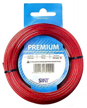 Леска SIAT Premium 2,0*15м (алюминиум звезда) 555005
