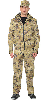 Костюм РЫБОЛОВ СТ куртка., п/к КМФ "Саванна" (р.88-92/182-188) 102326 РАСПРОДАЖА