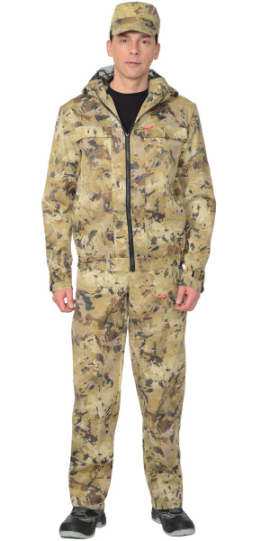 Костюм РЫБОЛОВ СТ куртка., п/к КМФ "Саванна" (р.88-92/182-188) 102326