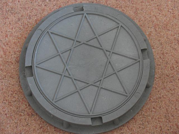 Люк легкий полимер-композитный 460х60мм Зеленый (А15)