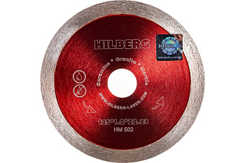 Диск алмазный сплошной ультратонкий Ø125x8x22.23x1.2мм Hilberg HM502