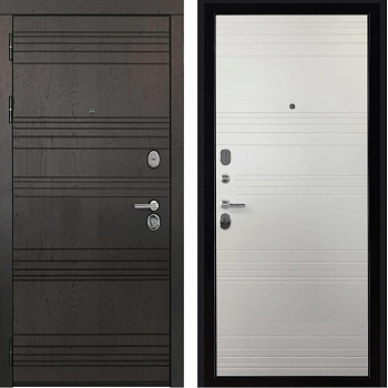 Дверь мет МИНИСТР ГОРЬКИЙ ШОКОЛАД/КАНТРИ ГОРИЗОНТ 885*2050 левая