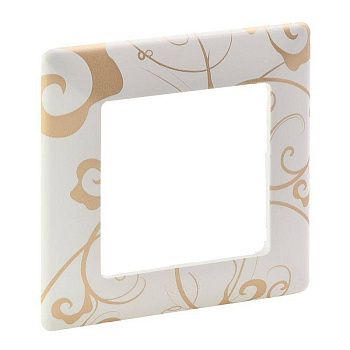 Рамка 1 пост Ампир Белый Legrand 754101 LIFE Венгрия