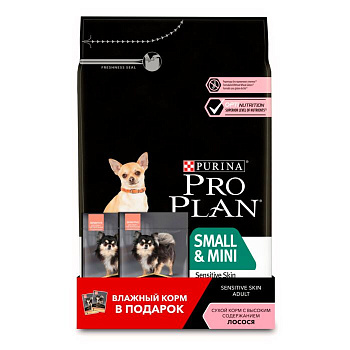PRO PLAN Собака ВзМелП ЧувК Лос 3(3kg+2x85g)ПР сухой корм 12516363