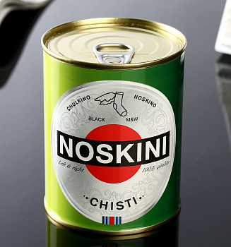 Носки в банке "Noskini Chisti" (мужские черные) 4516056