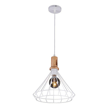 Люстра подвесная 1*60Вт Е27  MD.0910-1-P WH
