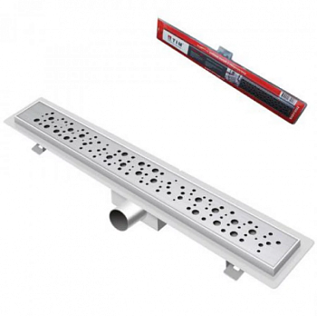 Трап горизонтальный TIM (нерж., решетка-нерж.) 70*550 BAD415502