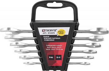Набор ключей гаечных рожковых серии ARC на держателе 8-19мм 6 предметов 052617 (W1S6PR)