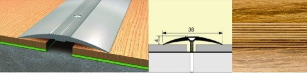 Стык 38x0,9 дуб эдельвейс
