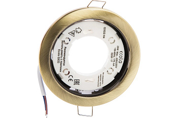 Ecola GX53 H4  встр. без рефл. чер.бронза 38*106 FN53H4ECB
