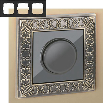 Рамка 3п WL07-Frame-03 Antik Бронза WERKEL a029840