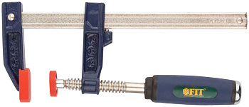 Струбцина тип "F" усиленная,мягкая ручка 50х150мм 59151