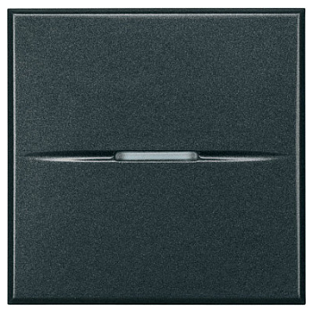 BT Axolute Антрацит Axial Выключатель 16 А 2 мод HS4001/2