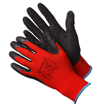 GWARD Red Перчатки нейлоновые с текстурированным латексным покрытием (XL) L2001
