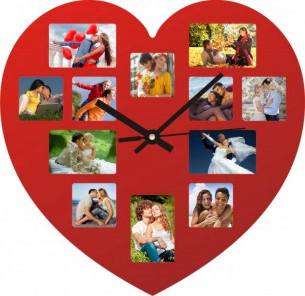 Настенные часы Сердце 6,3 уд12863