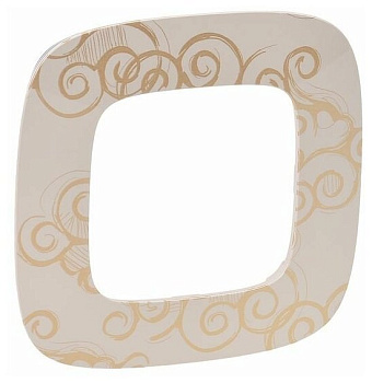 Рамка 1 пост Нарцисс золото Legrand 754351 ALLURE Венгрия