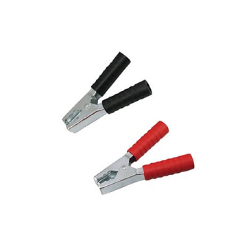 Зажим "крокодил" 250А 150мм красный/черный 16-0020