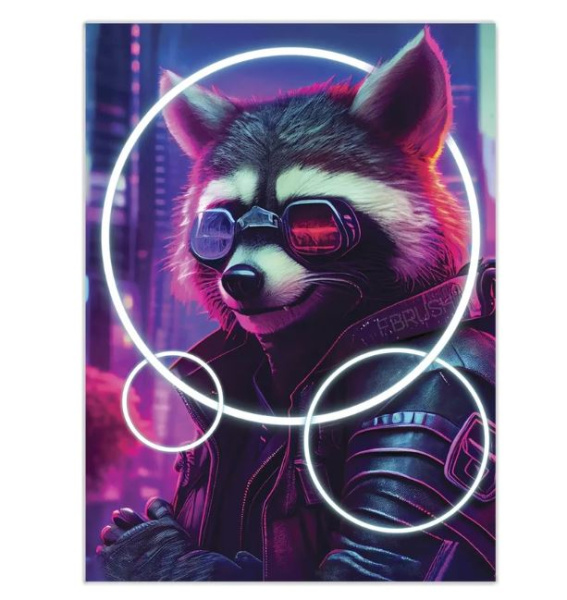 Неоновый енот