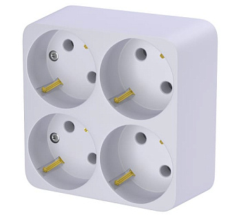 Разветвитель на 4 гнезда с з/к ФОТОН АМ 16-4Е 16А 12326