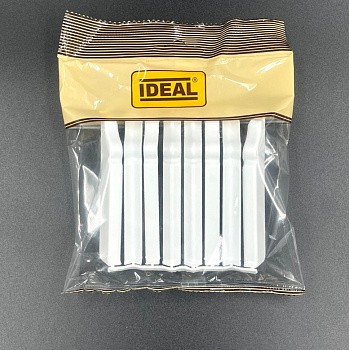 Накладки для плинтуса фигурного 100мм Идеал Дюра (набор из 8 эл.во флоупаке)001 Белый