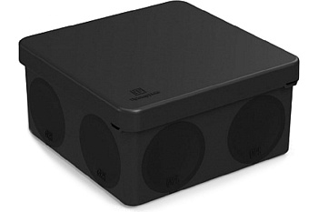 Коробка разветвительная  о/у 80*80*40 Черная HF Безгал IP66 Промрукав 60-0210-9005 (1/132)