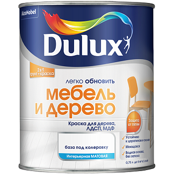 Краска ВД DULUX Мебель и Дерево  мат.база BС 2л   5327301