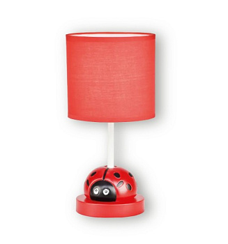 Светильник настольный декоративный "Божья коровка красная" Е14  Фарлайт