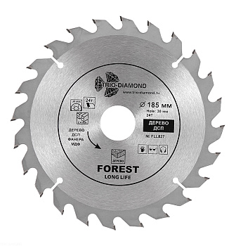 Диск пильный по дереву Ø185x24T/30-20-16мм Trio Diamond FLL827