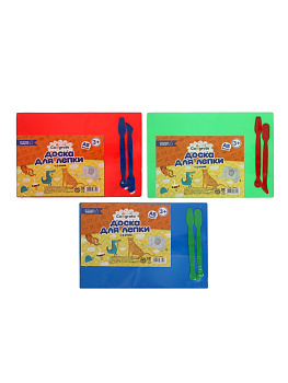 Доска д/лепки пластик Набор А5+2 стека (малая) МИКС 5598622
