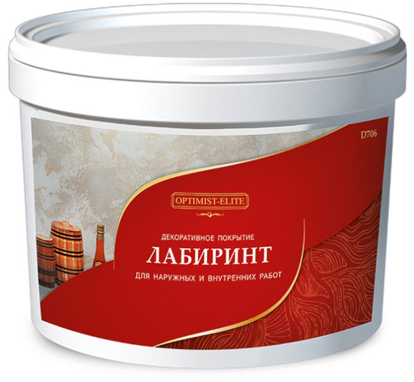 Декоративное покрытие "Лабиринт" 15кг (нар/вн)