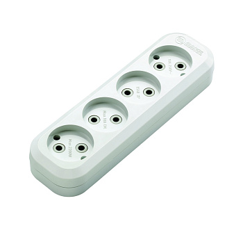 Колодка Удлинителя Пластик 4гн б/з MGP141 IP20 (20) MAKEL