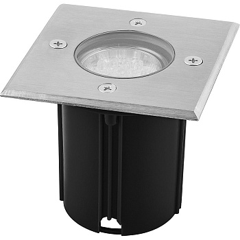 Светильник Тротуарный ДВУ Лампа 7Вт 4000К G5,3 Квадрат IP65 3733 FERON