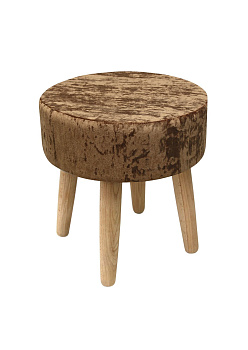 Пуф Barhan круглый Темно-коричневый 167200635