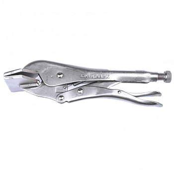 Зажим ручной "Сибртех" фиксация плоская 245мм 18432